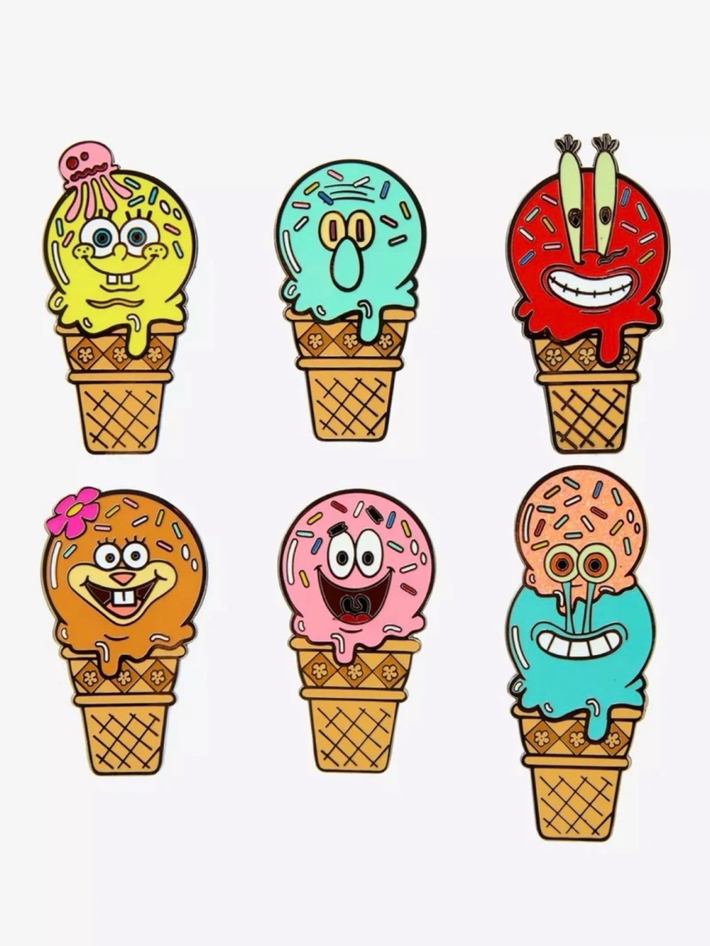 Full set Whatever! Makes You Happy SpongeBob SquarePants Ice Cream Blind Box